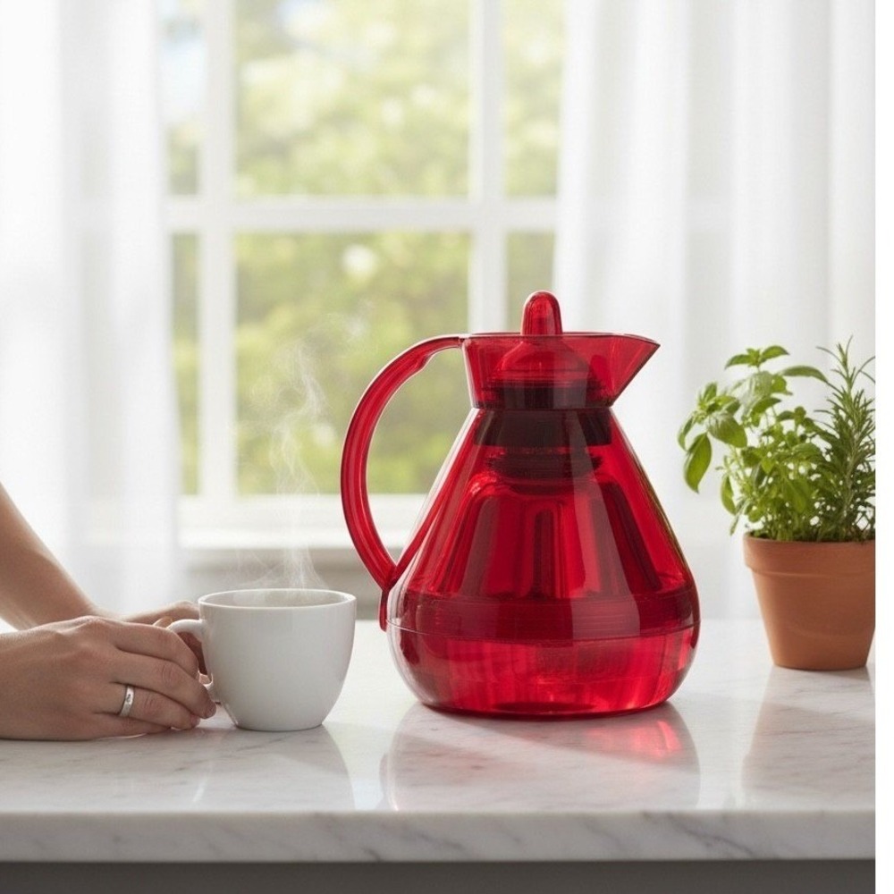 Alfi Red Thermal Carafe Lovegrove Brown London Made in Germany Vacuum Pitcher